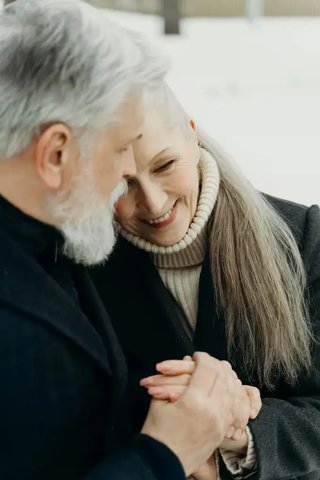 Happy seniors enjoying community life